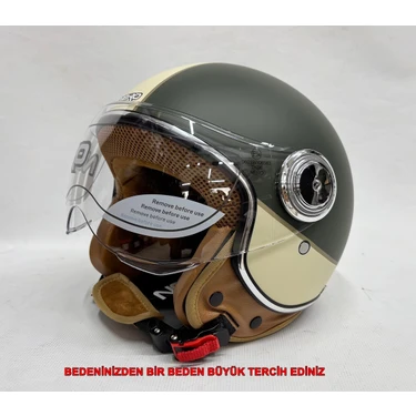 Nero Tk-06 Şefaf Vizörlü Yarım Açık Kask Mat Y4 Fiyatı