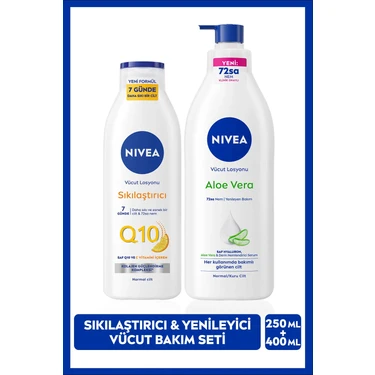 Nivea Q10 Sıkılaştırıcı Vücut Losyonu 250ml ve Aloe Vera Fiyatı