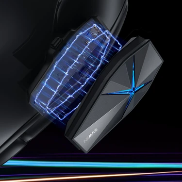 Asmax F1 Pro – Mesh ve Sesli Komut Interkom (Shiny Blue) Fiyatı