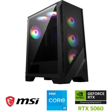 MSI Gzone Eco Intel Core I5 14400F / Nvidia Rtx 5060 8gb / Fiyatı