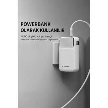 Torima Taşınabilir 20000 Mah Type-C Lightning Hızlı Şarj Fiyatı