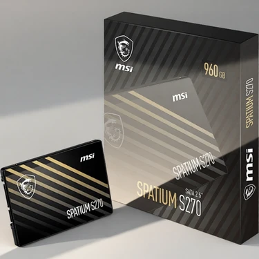 MSI Spatium S270 240GB Sata SSD 500-400MB Yazma Hızı ve Fiyatı