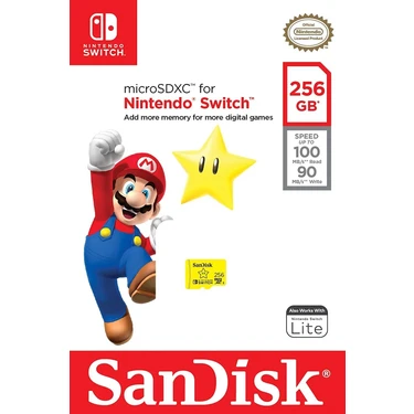Sandisk 256GB Nintendo Switch Lisanslı Hafıza Kartı Mario Fiyatı