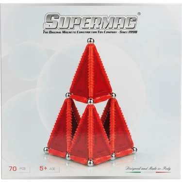Super Mag SUPERMAG 70 PARÇA MANYETİK YAPI VE GEOMETRİ SETİ- Fiyatı