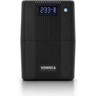Vonisca D-650 650VA 360W Line Interactive LCD UPS Kesintisiz Güç Kaynağı AVR Modem Kamera