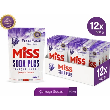 Miss Soda Plus Lavanta Kokusuyla 500 gr 12 Adet Toz Çamaşır Fiyatı
