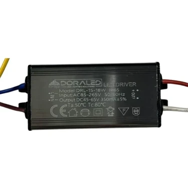 Dora Led 12-18X1W 350Ma 40-66V Power Led Driver IP67 Power Fiyatı