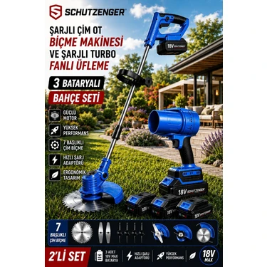 SCHUTZENGER 846RN 3 Batarya Şarjlı Çim Biçme Tırpan Makinesi Fiyatı