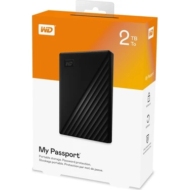 WD My Passport 2TB 2.5 USB 3.0 Taşınabilir Disk Fiyatı