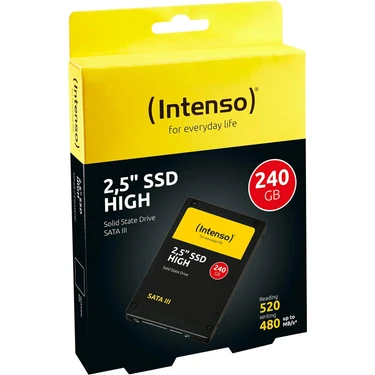 Intenso 240GB SSD SATA III 520MB Okuma 500MB Yazma Hızı Fiyatı
