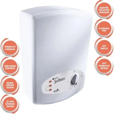 Aura Basic Elektrikli Banyo Şofbeni 105a6 ( Montajsız
