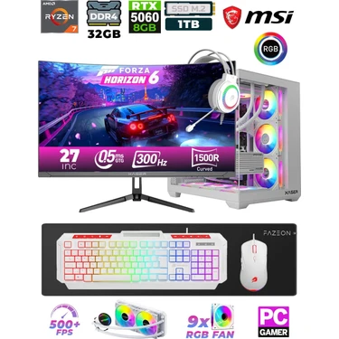 Xaser Sword X55 R7-5700X 32GB Ram 1TB M.2 SSD/8GB RTX5060/ Fiyatı