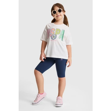 U.s. Polo Assn. Kız Çocuk Beyaz Pijama Takım