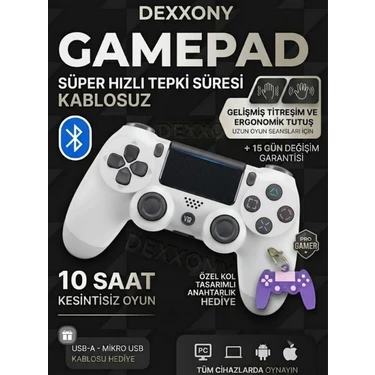 Dexxony Beyaz Premium PlayStation4 / Ps4 ve Ps3 Uyumlu Fiyatı