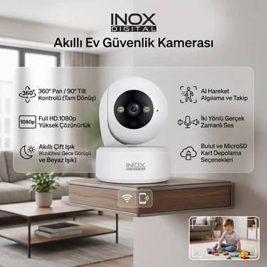 INOX-X108 3mp Wifi Iç Ortam Bebek Ptz Kamera Hieasy Fiyatı