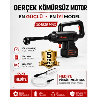 Okaoda 4820 Fırçasız Motor Çift Pil Şarjlı Yüksek Basınç Oto Fiyatı