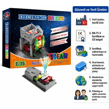 1-40 X2 ＆ LED Retrofit kit セット Zet Zeka Electronic Bricks Kit Eğlenceli ve Öğretici Fiyatı