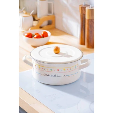Acar Made With Love Emaye Tencere - 20 cm