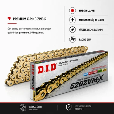 DID Dıd Yamaha Yzf R25 (2015-2024) 520-112 Zvmx Zincir (Gold Fiyatı
