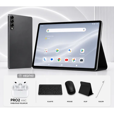 Tarçın 10.1" Android 13 Tablet|kulaklık Hediyeli | 4 GB RAM 32 GB Hafıza | 8000 Mah | Çift Sım 4G Lte