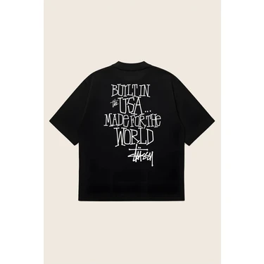 Zoka Wear Stussy Oversize Boxy Kesim Unisex %100 Pamuklu Fiyatı