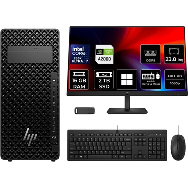 Hp Z2 G1I Core Ultra 7 265K Rtx 2000 Ada 16GB 16GB Ram 2tb Fiyatı
