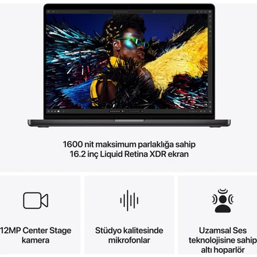 MacBook Pro 16'' 14-Core Cpu 20-Core Gpu Apple M4 Pro 48GB Fiyatı