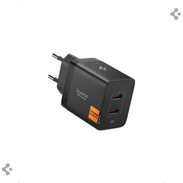 Spigen 47 W USB-C 2 Port Mini Hızlı Şarj Aleti PPS 2.0 Super Hızlı Şarj Ga N Pro Isı Düşürücü Güç Adaptörü Akım Koruma i Phone & Android & i Pad & Mac Book Type-C Siyah - ACH09457 (Spigen TR Garantili) ürün görseli
