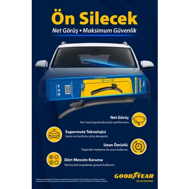 GOODYEAR SUPERMUTE TECHNOLOGY ÖN TEK MUZ SİLECEK 20 (500MM) Fiyatı