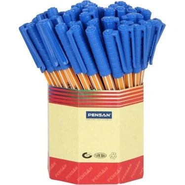 Pensan 1010 Ofispen 1 mm Mavi Tükenmez Kalem 60'lı Kutu ürün görseli