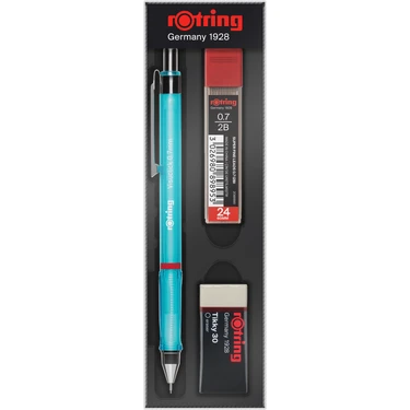 Rotring Visuclick (Min + Silgi + Versatil Kalem) Okul Seti 0,7Mm Şeffaf Mavi ürün görseli