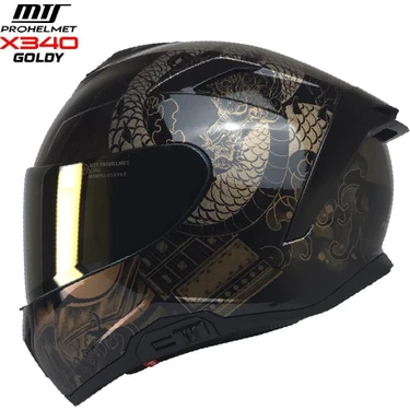 Mts X340 Full Face Güneş Vizörlü Kask (Goldy) Fiyatı