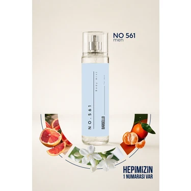 Bargello NO.561 210 ml Erkek Body Mıst Odunsu Ferah Koku ile
