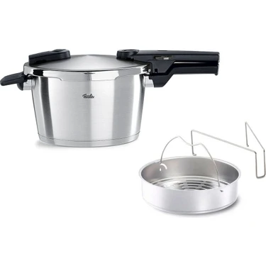 Fissler Vitaquick Premium Düdüklü Tencere 4,5 L + Buharda Pişirme Aparatı ürün görseli