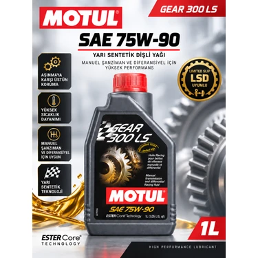 Motul Gear 300 Ls 75W-90 1 L Tam Sentetik Lsd Şanzıman ve Fiyatı