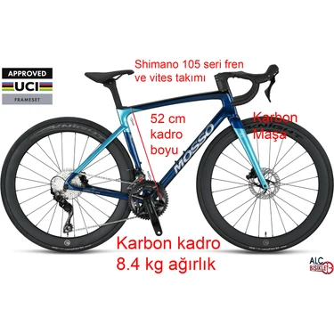 Mosso R16 Sr7.2 Karbon Yol Yarış Bisikleti 2X12 105 Set 52 Fiyatı