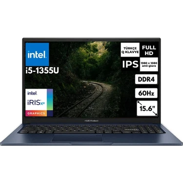 Asus Vivobook 15 i7-1355U 16 GB 512 GB SSD Iris Xe Graphics Fiyatı