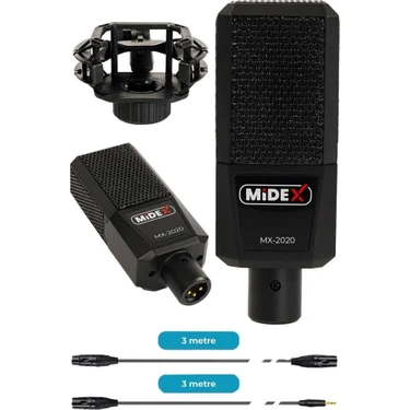 Midex MX-2020 Solo Mix Condenser Mikrofon ve Kayıt Mixer Fiyatı