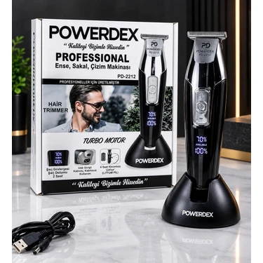 Powerdex Professional PD-2212 Gümüş Renkli Kablosuz Saç Fiyatı