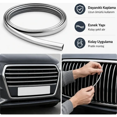 Karoq 5 mm Krom Nikelaj Görünümlü Esnek 3 Metre – Dekoratif Fiyatı