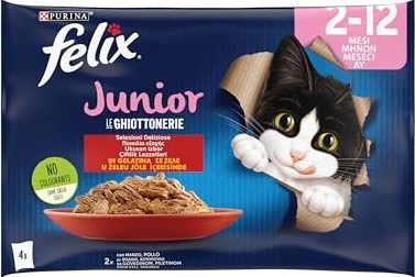 Die Grup Yavru Kedi Avantajlı Paket (12X4= 85GR) | Yavru Kediler Için Sığır Eti ve Tavuklu Jöle Ları