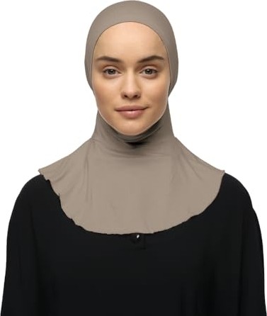1001 Tesettür Pratik Boyunluklu Hijab Sporcu Bone, T400 görsel 2
