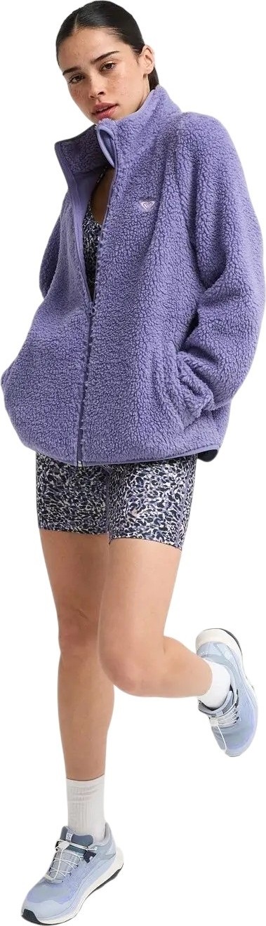 Roxy Waves Of Warmth Zippered Mor Kadın Polar görsel 4