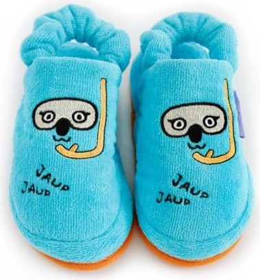 Mey İthalat Çocuk Ev Terliği; Cool Koala Desenli, %100 Pamuk Kadife, Kaydırmaz Taban, 29-30 Numara 20 cm