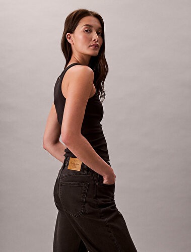 Calvin Klein Kadın High Rise Straight Jean Pantolon görsel 4