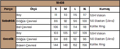 Monamise Dantelli Önü Düğmeli Hamile Lohusa Sabahlık Takımı görsel 5