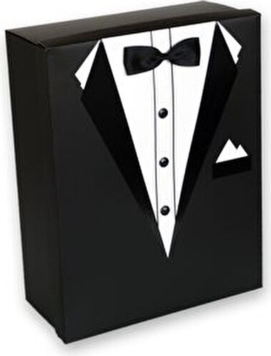 Adenz Damat Bohçası - Pierre Cardin Çeyiz Damat Terliği - 3'lü Kutu Süsleme Tülü Kurdele görsel 5