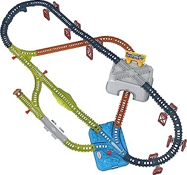 Die Grup Mattel Thomas & Friends Oyuncak Tren Paleti Seti, Connect & Build Kovası, Kalıp Döküm ve Motorlu Trenler Için 48 Parça Genişletme Paketi, Yaş 3+ Yıl, HNP81 görsel 4