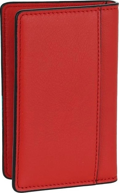 Kırmızı Deri Unisex Kartlık görsel 3