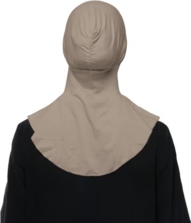 1001 Tesettür Pratik Boyunluklu Hijab Sporcu Bone, T400 görsel 5